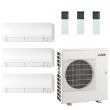 40,500 BTU Mitsubishi FX-Series 19.3 SEER2 Three Zone Wall Mounted Mini Split Hyper Heat Pump System