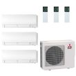 25,000 BTU 20 SEER Mitsubishi Tri Zone  Heat Pump System 9+9+9