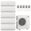42,000 BTU 19.7 SEER Mitsubishi Five Zone Heat Pump System 6+6+9+9+12