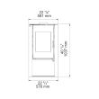 Nectre N65 Contemporary Wood Burning Stove -  N65