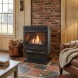Buck Stove 1127 Vent Free Gas Heating Stove with Pedestal & Blower for Propane
