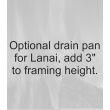 Majestic Optional Drain Pan For Lanai (Add 3 Inch To Framing Height)