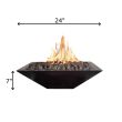 Phoenix Precast Products Square Gas Fire Bowl In Multiple Sizes - OSFB