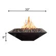 Phoenix Precast Products Square Gas Fire Bowl In Multiple Sizes - OSFB