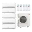 Mitsubishi Design Your Own Five Zone Heat Pump System - Mitsubishi Five Zone