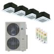 Perfect Aire 48,000 BTU 21.5 SEER Quad Zone Heat Pump System 12+12+12+18 - Ceiling Cassette - 3PAMSH48-MZO5 / 3-3PAMSCH12 / 3PAMSCH18