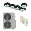 Perfect Aire 48,000 BTU 21.5 SEER Five Zone Heat Pump System 12+12+12+12+12 - Ceiling Cassette