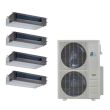 Perfect Aire 48,000 BTU 21.5 SEER Quad Zone Heat Pump System 9+18+18+18 - Concealed Duct