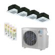 Perfect Aire 36,000 BTU 22.5 SEER Quad Zone Heat Pump System 12+12+12+12 - Ceiling Cassette - 3PAMSH36-MZO4 / 4-3PAMSCH12