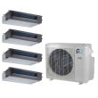 Perfect Aire 36,000 BTU 22.5 SEER Quad Zone Heat Pump System 9+9+9+9 - Concealed Duct - 3PAMSH36-MZO4 / 4-3PAMSDH09