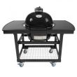 Primo Oval JR 200 Kamado with Cart plus Basket and 2 Piece Island Top 