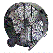 TPI 30" Direct Drive Portable Blower 1/4 HP 120V 2 speed motor - PBX30D