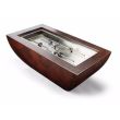 HPC Phoenix 47-Inch Linear Hammered Copper Gas Fire Bowl With H Burner - Match Light - PHOENIX-HPC