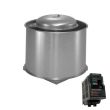 ACME 12" Upblast Restaurant Grease Roof Exhaust Wall Fan Belt Drive with VFD Controller, 1860 CFM 1/3 HP, 208 Volts, 3 Phase - PNURG120F2-.33-3P / L510-201-H3-U