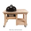 Primo Cypress Counter Top Table for Oval JR 200 - PRM614 with grill 