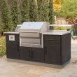 Memphis Grills Elite 8 Ft. Pellet Grill BBQ Island- MGELITEISL- outdoor