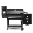 Louisiana Grills LG900 Pellet Grill with Cold Smoke Cabinet, Hopper Extension, and Stainless Steel Side Shelf