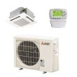 Mitsubishi 18,000 BTU 24.6 SEER Single Zone Heat Pump System - Ceiling Cassette