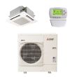 Mitsubishi 24,000 BTU 24.2 SEER Single Zone Heat Pump System - Ceiling Cassette