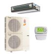 Mitsubishi 30,000 BTU 16.5 SEER Single Zone Heat Pump System - Concealed Duct