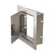 RCS  8-Inch Stainless Steel Recessed Single Access Door - RAD88 - Side open view