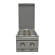 RCS Cutlass Slide-in Stainless Steel Double Side Burner - RDB1/RDB1LP - Open View