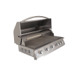 RCS Premier Series 40-Inch Built-In Gas Grill With Rear Infrared Burner - RJC40A/RJC40ALP  - Open Hood View