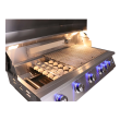 RCS Premier Series 40-Inch Freestanding Gas Grill With Rear Infrared Burner & Blue LED Lights - RJC40AL/RJCLC/RJC40ALLP - Right side 5
