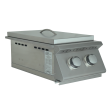 RCS Premier Slide-In Stainless Steel Double Side Burner - RJCSSB/RJCSSBLP - Left Side View