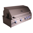 RCS Cutlass Pro 38-Inch Built-In Gas Grill With Rear Infrared Burner & Blue LED Lights - RON38A/RON38ALP - Right Side View