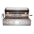 RCS Cutlass Pro 42-Inch Freestanding Gas Grill With Rear Infrared Burner & Blue LED Lights - RON42A/RONJC/RON42ALP - Grill Open Hood View