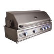 RCS Cutlass Pro 42-Inch Freestanding Gas Grill With Rear Infrared Burner & Blue LED Lights - RON42A/RONJC/RON42ALP - Gril Right Side View