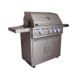 RCS Cutlass Pro 30-Inch Freestanding Gas Grill With Rear Infrared Burner & Blue LED Lights - RON30A/RONMC/RON30ALP - Cart 1
