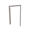 RCS Stainless Steel Trim Kit For RCS REFR2 Outdoor Refrigerator - RTR2 - Side View