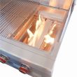 Sunstone Ruby 36-Inch 4 Burner Pro-Sear Built-In Gas Grill - Ruby4B- Burner Flame