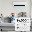 Mitsubishi 24,000 BTU HX-Series 20 SEER2 Single Zone Wall Mount Mini Split Heat Pump System – R454B | 230V  - MUZ-HX24NL / MSZ-HX24NL