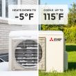 Mitsubishi 9,000 BTU GX-Series 28.4 SEER2 Single Zone Wall Mount Mini Split Heat Pump System – R454B | 230V  - MUZ-GX09NL / MSZ-GX09NL