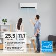 Mitsubishi 18,000 BTU FX-Series 25.5 SEER2 Single Zone Wall Mount Mini Split Hyper Heat Pump System – R454B | 230V  - MUZ-FX18NLHZ / MSZ-FX18NL