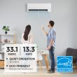 Mitsubishi 9,000 BTU FX-Series 33.1 SEER2 Single Zone Wall Mount Mini Split Hyper Heat Pump System – R454B | 230V  - MUZ-FX09NLHZ / MSZ-FX09NL