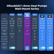 Mitsubishi 12,000 BTU HX-Series 20 SEER2 Single Zone Wall Mount Mini Split Heat Pump System – R454B | 230V  - MUZ-HX12NL / MSZ-HX12NL