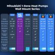 Mitsubishi 18,000 BTU WX-Series 18 SEER2 Single Zone Wall Mount Mini Split Heat Pump System – R454B | 230V  - MUZ-WX18NL / MSZ-WX18NL