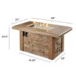 The Outdoor Greatroom Sierra Gas Fire Pit Table - SL-1224-M-K