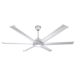 Big Ass Fans Mammoth  72" Smart Indoor/Outdoor Silver Ceiling Fan with Wifi Enable and LED light