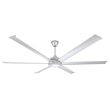 Big Ass Fans Mammoth  84" Smart Indoor/Outdoor Silver Ceiling Fan with Wifi Enable and LED light