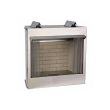 Empire Outdoor 36-Inch Stainless Steel Electronic Ignition Fireplace With Logs - OP36FB2MF / OLX24WR / ONI24