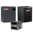 2 Ton 15.2 SEER2 Goodman R32 Electric Furnace and Air Conditioner System - Horizontal - 21" - GLXS4BA2410 / CHPTA2426C3 / MBVB16CP1X00