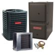 3 Ton 13.4 SEER2 96% AFUE 60,000 BTU Goodman Gas Furnace and Air Conditioner System - Horizontal - GSXN3N3610 / CSCF3642N6 / GC9S960603BN / TX3N4