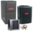 3 Ton 13.4 SEER2 80% AFUE 80,000 BTU Goodman Gas Furnace and Air Conditioner System - Horizontal - GSXN3N3610 / CSCF3642N6 / GM9S800803BN / TX3N4