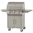 Bull 24" Grill Complete Cart Steer 4 Burner - 69101/2 - Left Side View