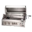 Sunstone 5 Burner 42 Inch Freestanding Gas Grill With Rotisserie With Cart - SUN5B-IR/Cart - Front View
